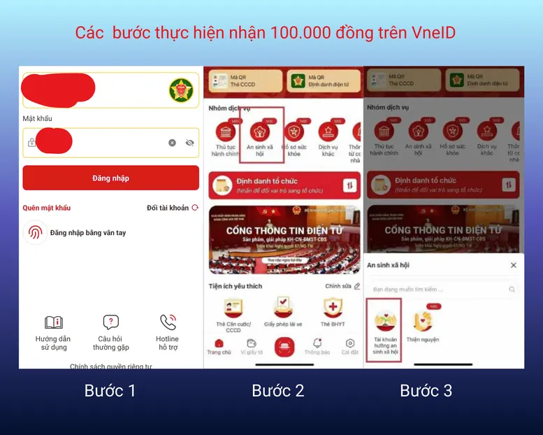 Hướng dẫn cách thức nhận 100.000 đồng dịp Quốc khánh 2/9 qua VNeID - Ảnh 1.