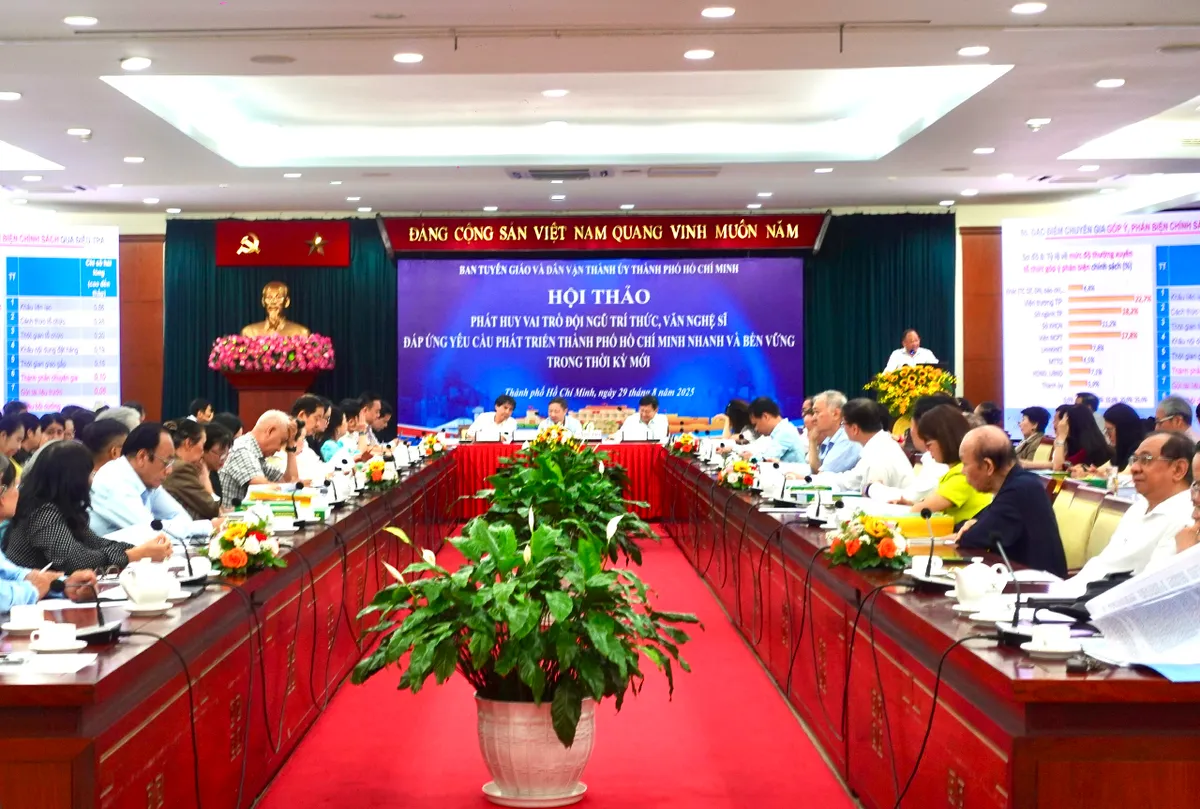 TP Hồ Chí Minh sẽ kiến tạo môi trường thuận lợi nhất cho đội ngũ trí thức, văn nghệ sĩ - Ảnh 2.