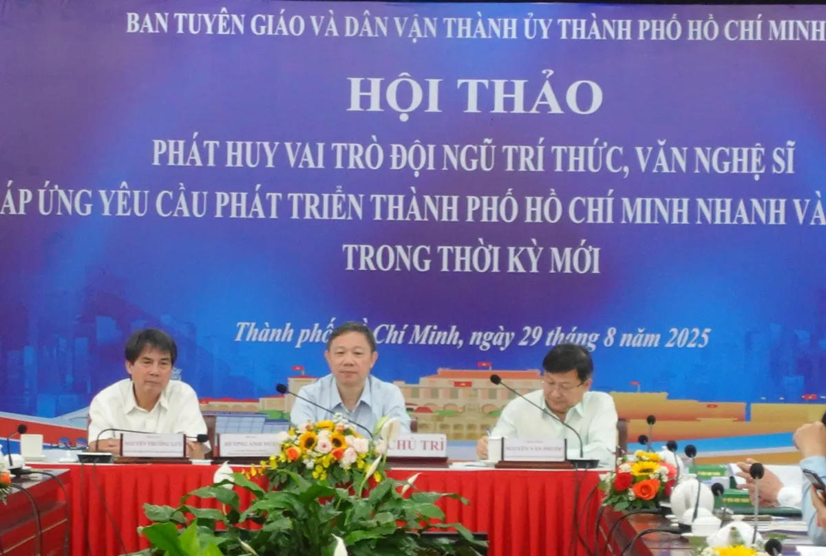 TP Hồ Chí Minh sẽ kiến tạo môi trường thuận lợi nhất cho đội ngũ trí thức, văn nghệ sĩ - Ảnh 1.