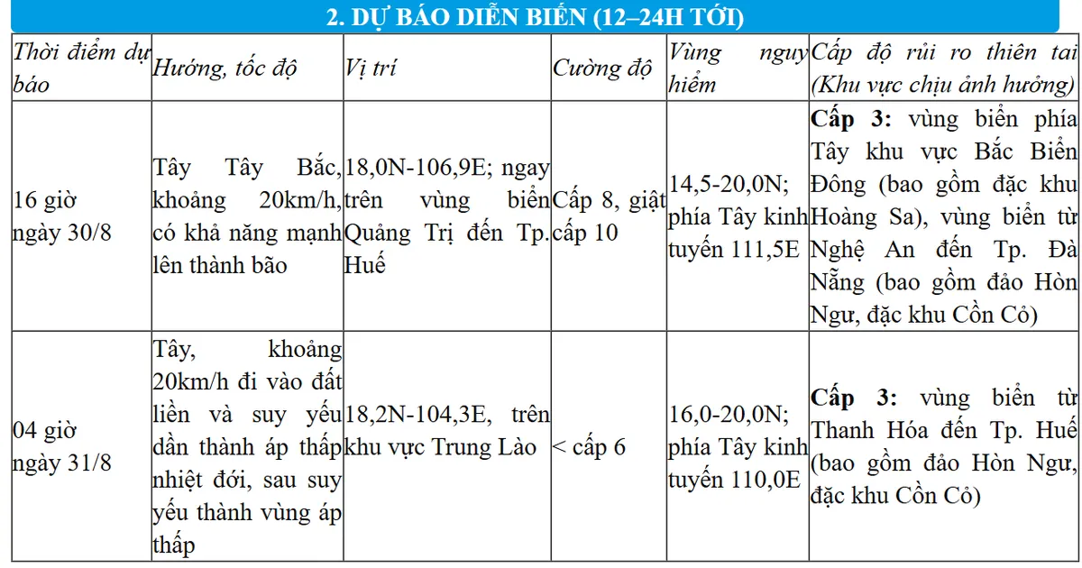 Áp thấp nhiệt đới giật cấp 9 cách Bắc Quảng Trị khoảng 290km - Ảnh 1.