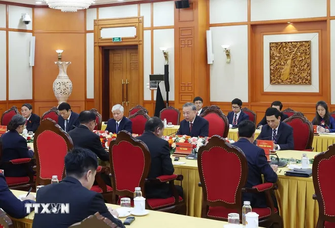 Tổng Bí thư Tô Lâm gặp Chủ tịch Đảng Nhân dân Campuchia - Ảnh 2.