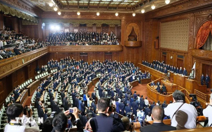 Một phiên họp Quốc hội Nhật Bản tại Thủ đô Tokyo (Ảnh: THX/TTXVN)