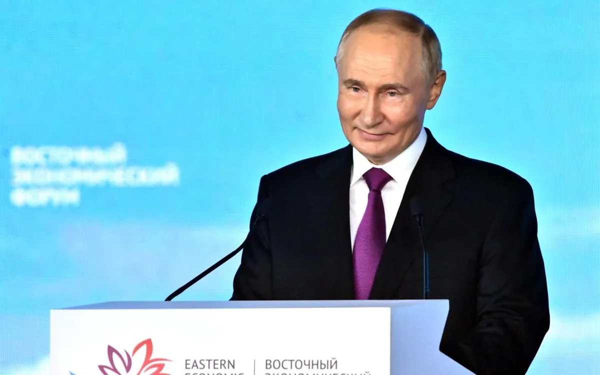 Tổng thống Nga Vladimir Putin phát biểu tại diễn đàn EEF 2024 (Ảnh: RIA) Tổng thống Nga Vladimir Putin phát biểu tại diễn đàn EEF 2024 (Ảnh: RIA)