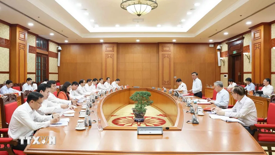 Bộ Chính trị làm việc với Ban Thường vụ Tỉnh ủy Ninh Bình, Đắk Lắk, Lào Cai- Ảnh 2. Bộ Chính trị làm việc với Ban Thường vụ Tỉnh ủy Ninh Bình, Đắk Lắk, Lào Cai- Ảnh 2.