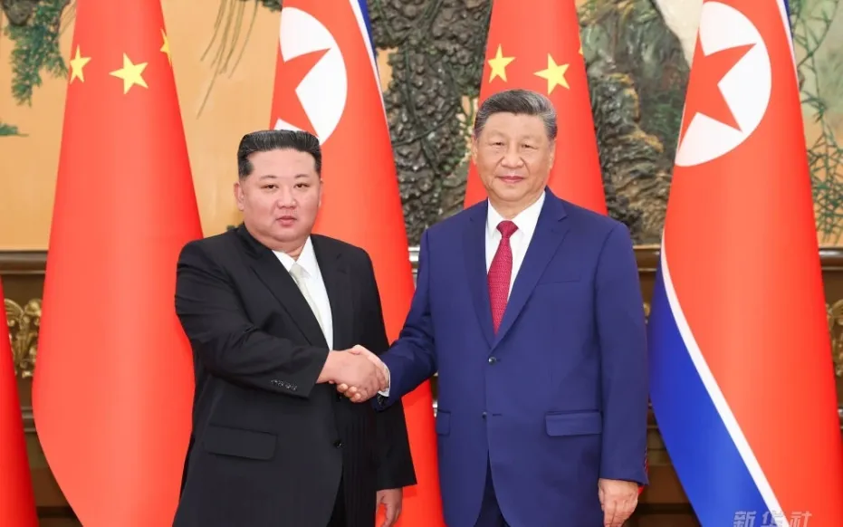 Chủ tịch Trung Quốc Tập Cận Bình và nhà lãnh đạo Triều Tiên Kim Jong-un, ngày 4/9 (Ảnh: Tân Hoa Xã) Chủ tịch Trung Quốc Tập Cận Bình và nhà lãnh đạo Triều Tiên Kim Jong-un, ngày 4/9 (Ảnh: Tân Hoa Xã)