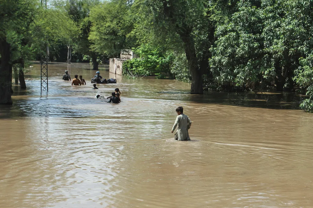 Nguy cơ lũ lụt gia tăng khi mưa lớn trút xuống Ấn Độ và Pakistan  - Ảnh 1.