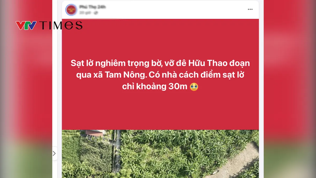 Không có chuyện vỡ đê hữu Thao ở Phú Thọ - Ảnh 1.
