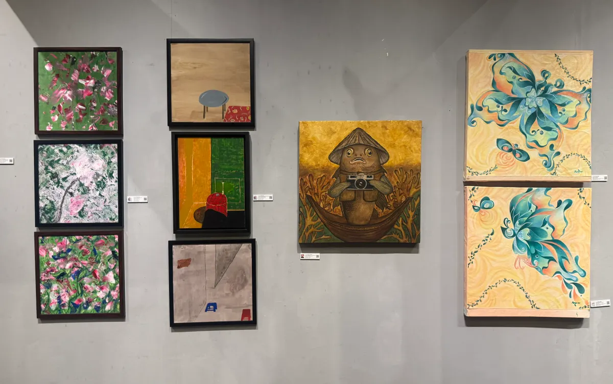 Triển lãm “Tình bạn”: Đối thoại nghệ thuật của họa sĩ Việt Nam, Tây Ban Nha, Philippines - Ảnh 3.