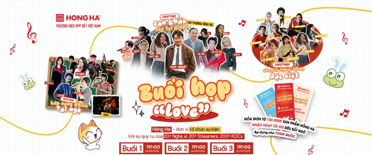 Buổi họp "LOVE" của Hồng H&agrave;: Gắn kết k&yacute; ức học tr&ograve; với &acirc;m nhạc indie - Ảnh 1.