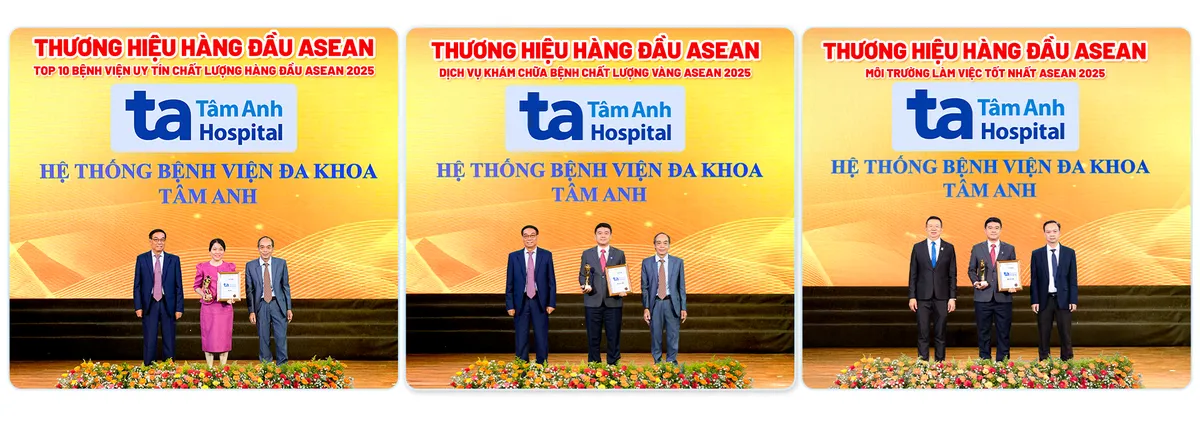 Hệ thống BVĐK Tâm Anh được vinh danh ba giải thưởng Thương hiệu hàng đầu ASEAN- Ảnh 1. Hệ thống BVĐK Tâm Anh được vinh danh ba giải thưởng Thương hiệu hàng đầu ASEAN- Ảnh 1.