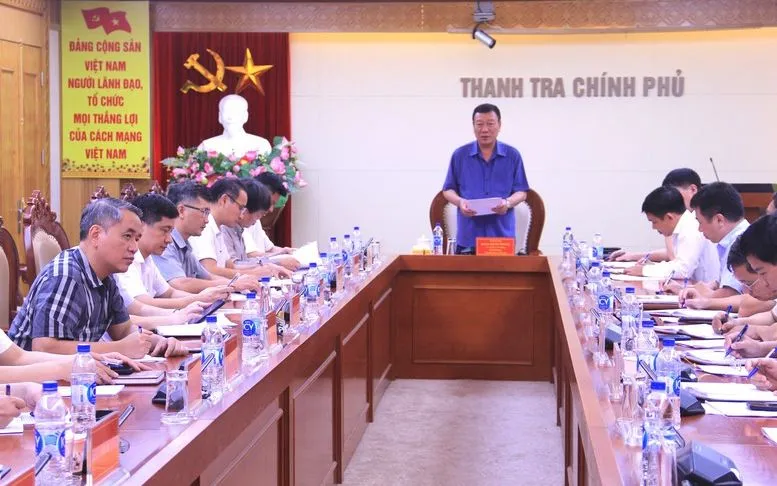 Tổng Thanh tra Chính phủ Đoàn Hồng Phong chủ trì Giao ban lãnh đạo cấp vụ tháng 8 và triển khai nhiệm vụ công tác tháng 9/2025 - Ảnh: VGP Tổng Thanh tra Chính phủ Đoàn Hồng Phong chủ trì Giao ban lãnh đạo cấp vụ tháng 8 và triển khai nhiệm vụ công tác tháng 9/2025 - Ảnh: VGP