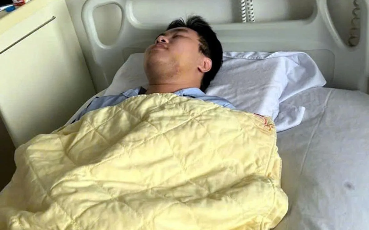 Nạn nhân đang điều trị ở bệnh viện.