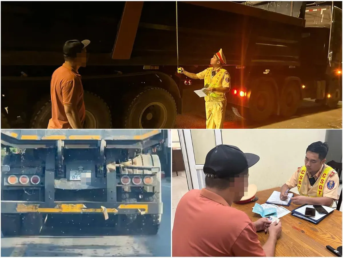CSGT Hà Nội: Xử lý tài xế xe tải để nước chảy xuống đường khi tham gia giao thông qua tin báo của người dân - Ảnh 1.