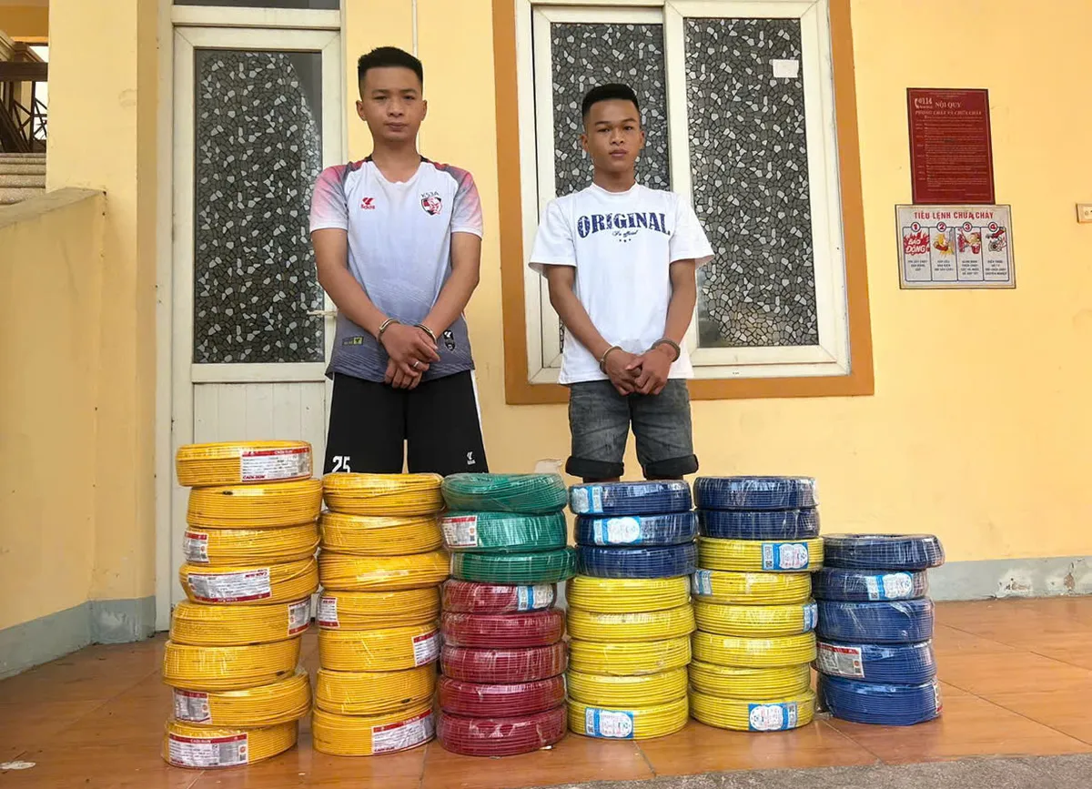 Bắt 2 anh em ruột đột nhập công ty trộm cắp 44 cuộn dây điện - Ảnh 1.