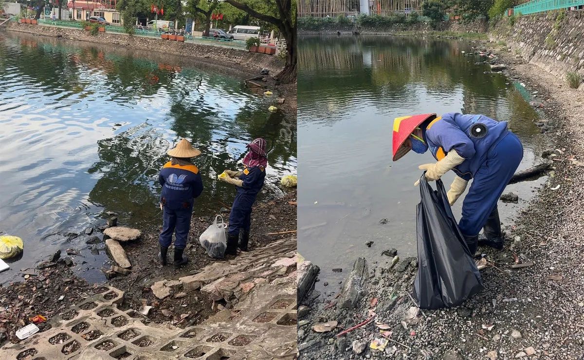 H&agrave; Nội khẩn trương thu vớt c&aacute; chết tr&ecirc;n hồ Tr&uacute;c Bạch - Ảnh 1.