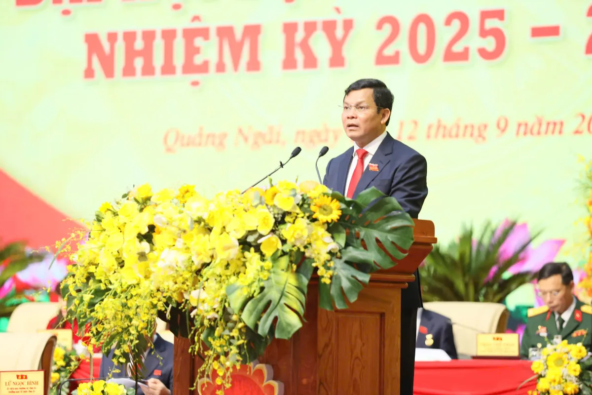 Khai mạc Đại hội đại biểu Đảng bộ tỉnh Quảng Ngãi lần thứ I - Ảnh 6.