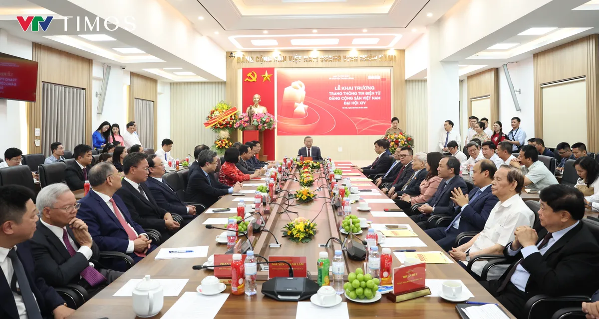 Tổng Bí thư Tô Lâm dự Lễ khai trương Trang thông tin điện tử "Đảng cộng sản Việt Nam - Đại hội XIV" - Ảnh 1.