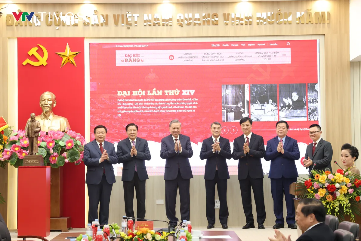 Tổng Bí thư Tô Lâm dự Lễ khai trương Trang thông tin điện tử "Đảng cộng sản Việt Nam - Đại hội XIV" - Ảnh 5.