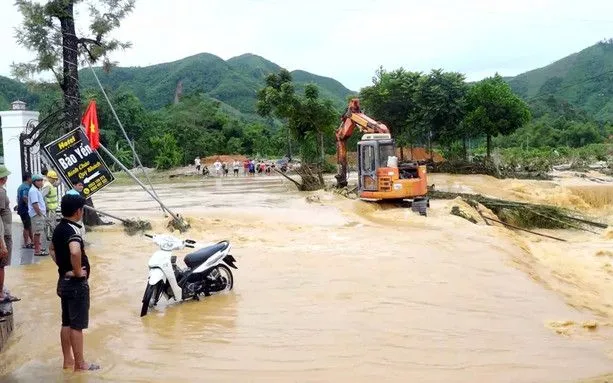 Lũ quét gây ngập úng tại xã Yên Phú, tỉnh Tuyên Quang. Ảnh: TTXVN