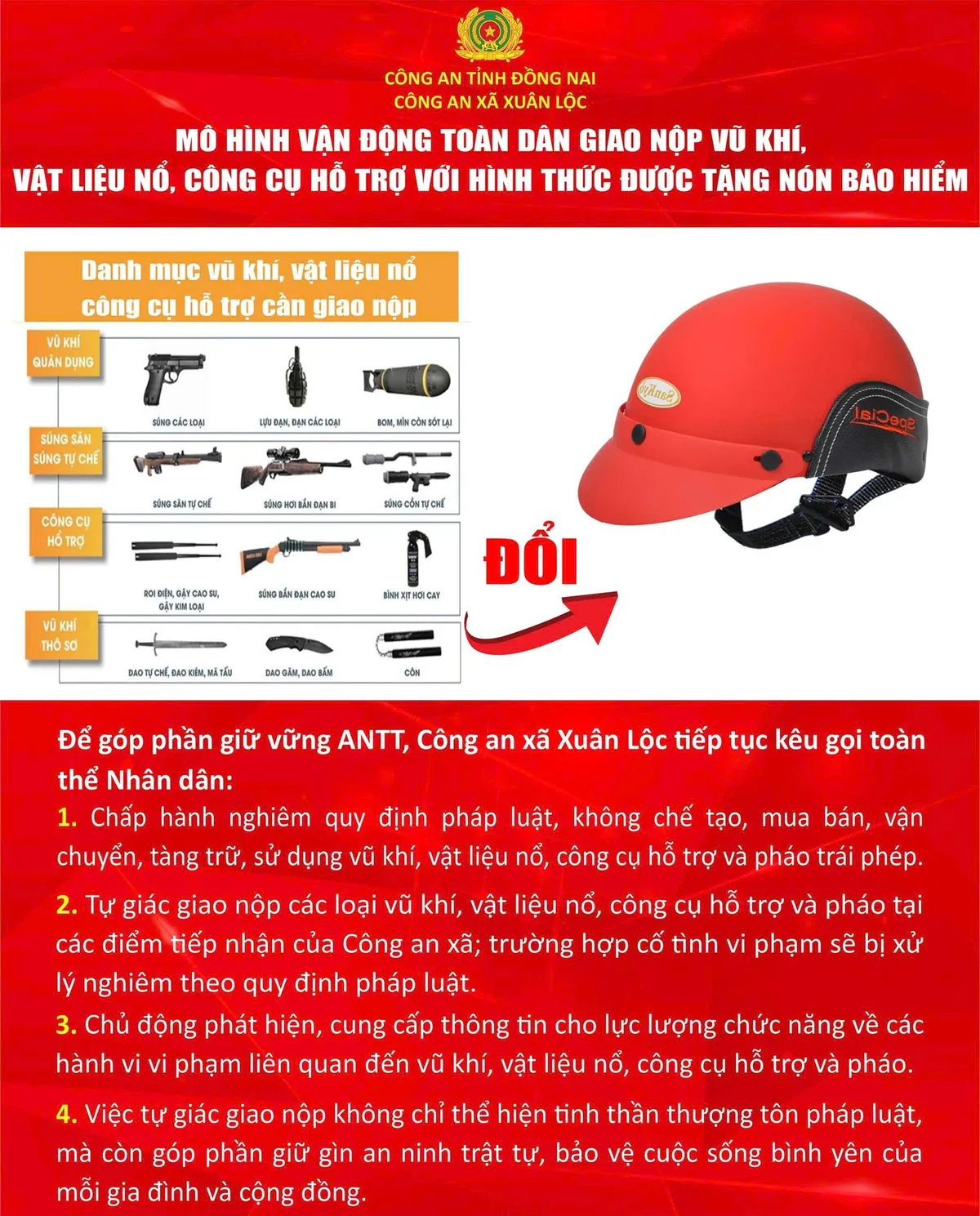 Công an Đồng Nai triển khai nhiều mô hình thu hồi vũ khí, vật liệu nổ- Ảnh 3.