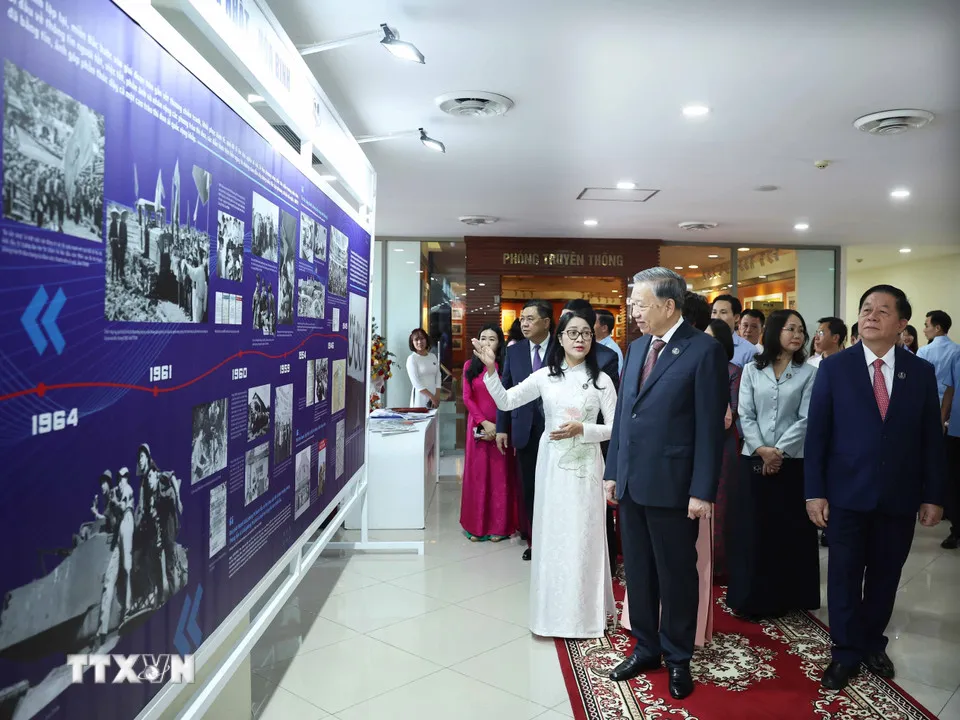 Tổng Bí thư: TTXVN tiếp tục khẳng định vai trò là cơ quan thông tin chiến lược, tin cậy của Đảng và Nhà nước - Ảnh 3.