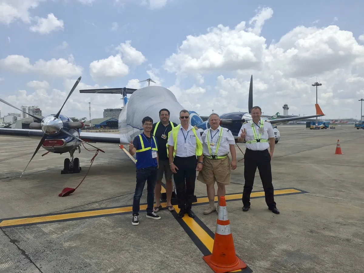 Chuyên cơ bay kiểm tra hệ thống Cảng hàng không Long Thành trước khi khai thác - Ảnh 2.