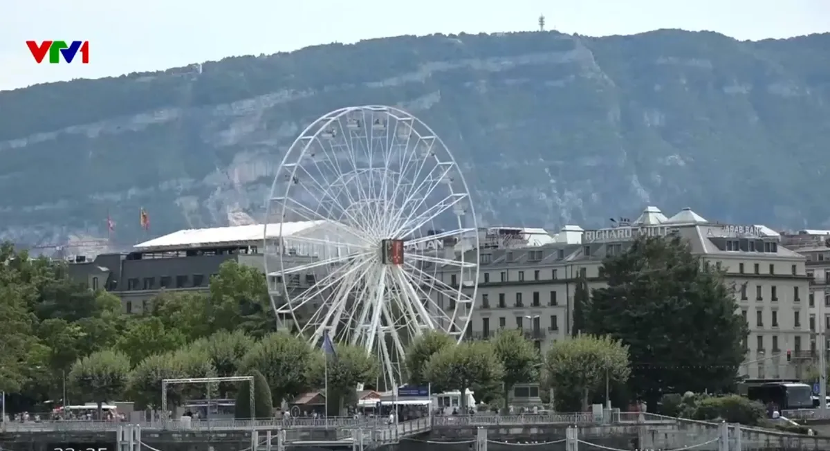 Đ&agrave;i phun nước Jet D&rsquo;eau - Biểu tượng của Thụy Sĩ - Ảnh 1.