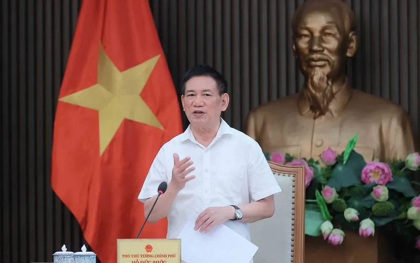 Phó Thủ tướng Hồ Đức Phớc phát biểu. (Ảnh: TTXVN) Phó Thủ tướng Hồ Đức Phớc phát biểu. (Ảnh: TTXVN)