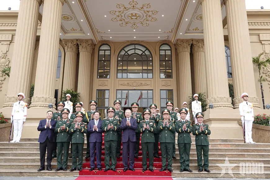 Tổng Bí thư Tô Lâm dự lễ kỷ niệm 80 năm Ngày truyền thống Tổng cục Công nghiệp quốc phòng - Ảnh 4.