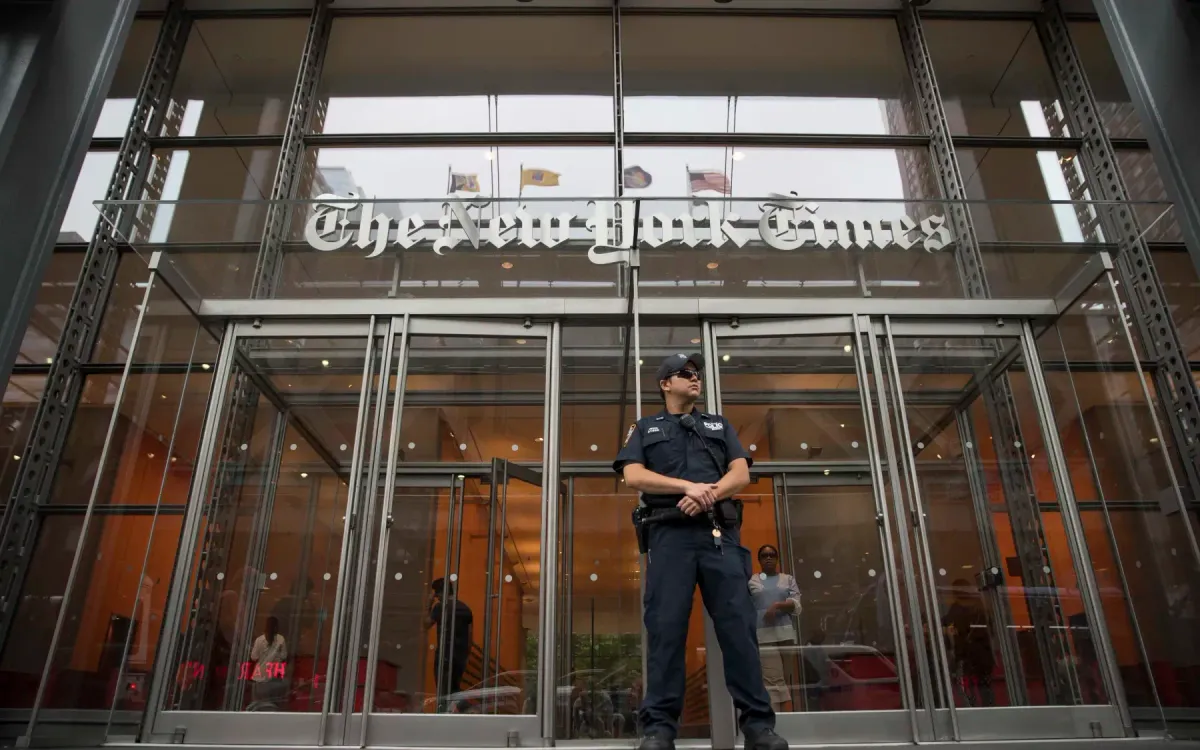 Trụ sở báo New York Times ở New York, Mỹ (Ảnh: AP) Trụ sở báo New York Times ở New York, Mỹ (Ảnh: AP)