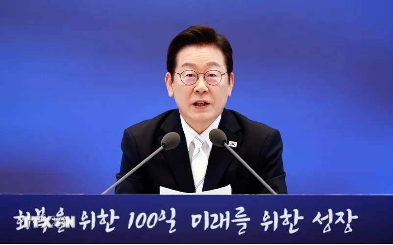 Tổng thống Hàn Quốc Lee Jae-myung, ở Seoul, ngày 11/9/2025(Ảnh: Yonhap/TTXVN) Tổng thống Hàn Quốc Lee Jae-myung, ở Seoul, ngày 11/9/2025(Ảnh: Yonhap/TTXVN)
