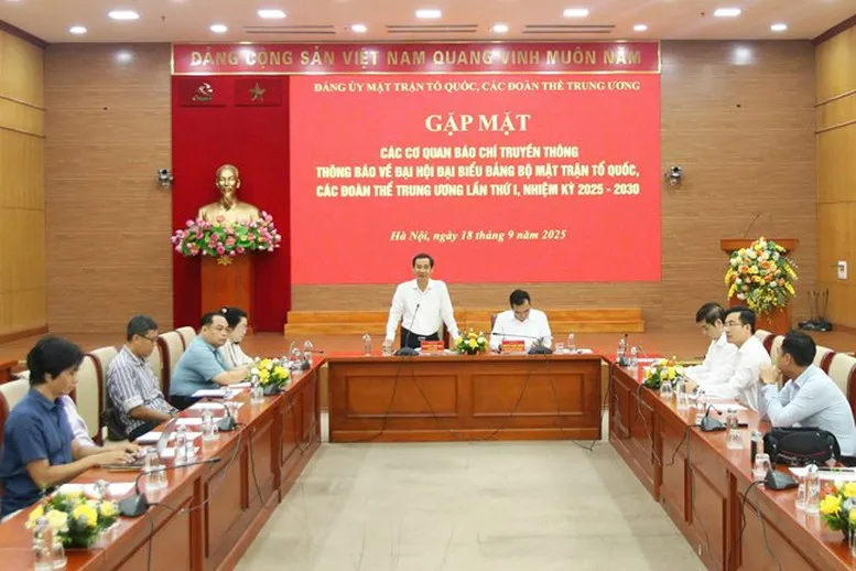 Đại hội đại biểu Đảng bộ MTTQ, các đoàn thể Trung ương lần thứ I đề ra 3 khâu đột phá - Ảnh 1.