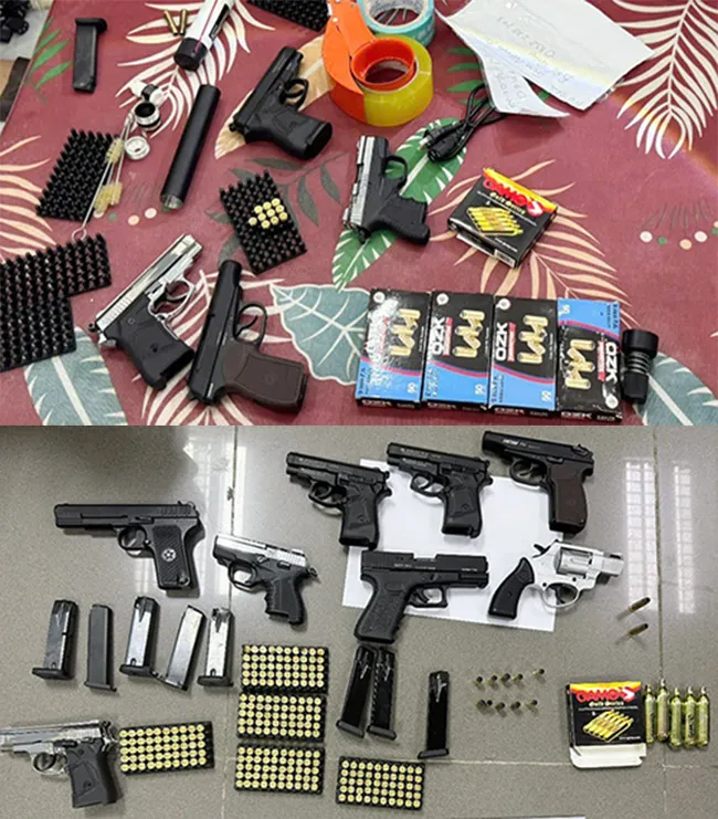 Triệt phá đường dây mua bán trái phép công cụ hỗ trợ, thu giữ 33 khẩu súng và hàng nghìn viên đạn - Ảnh 2.