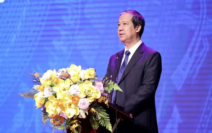 Bộ trưởng Nguyễn Kim Sơn phát biểu tại hội nghị Giáo dục đại học ngày 18/9.  Bộ trưởng Nguyễn Kim Sơn phát biểu tại hội nghị Giáo dục đại học ngày 18/9.