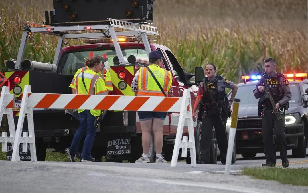 Cảnh sát phong tỏa hiện trường vụ xả súng ở Pennsylvania, ngày 17/9/2025 (Ảnh: AP) Cảnh sát phong tỏa hiện trường vụ xả súng ở Pennsylvania, ngày 17/9/2025 (Ảnh: AP)