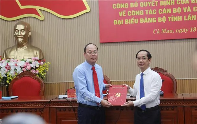 Đồng chí Hồ Thanh Thủy giữ chức Phó Bí thư Tỉnh ủy Cà Mau - Ảnh 1.
