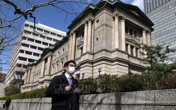 Trụ sở Ngân hàng Trung ương Nhật Bản (BoJ) tại thủ đô Tokyo. Ảnh: AFP/ TTXVN Trụ sở Ngân hàng Trung ương Nhật Bản (BoJ) tại thủ đô Tokyo. Ảnh: AFP/ TTXVN