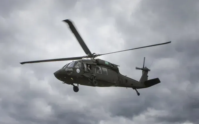 Trực thăng Black Hawk của Mỹ gần căn cứ Murray, năm 2017 (Ảnh: Seattle Times)