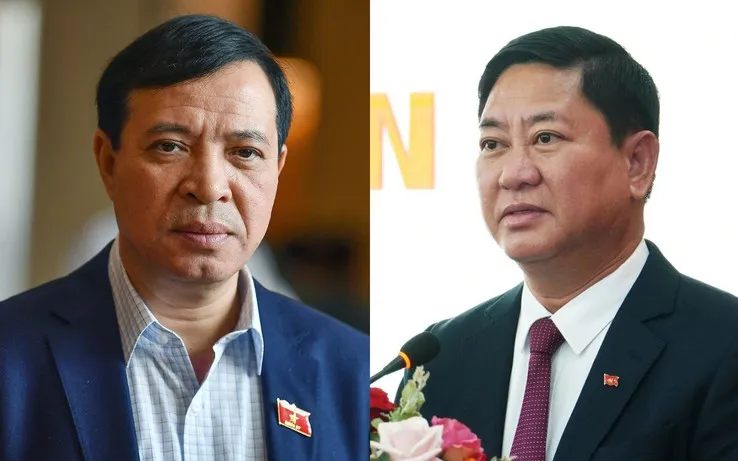Ông Lại Thế Nguyên và ông Trần Quốc Nam. Ảnh: Nhân Dân Ông Lại Thế Nguyên và ông Trần Quốc Nam. Ảnh: Nhân Dân