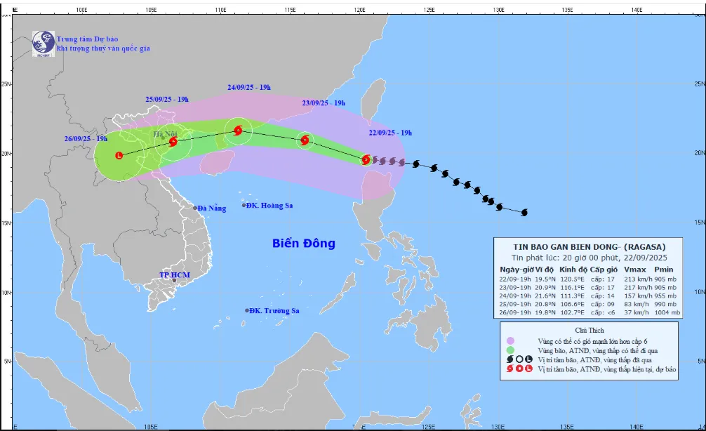 Siêu bão Ragasa mạnh cấp 17, trên vùng biển phía Tây Bắc đảo Luzon (Philippines) - Ảnh 1.