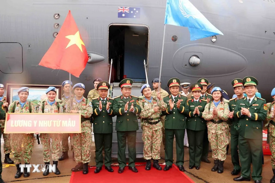 Lễ xuất quân lên đường thực hiện nhiệm vụ gìn giữ hòa bình Liên hợp quốc - Ảnh 1.
