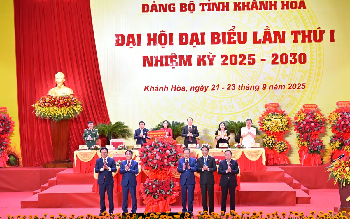 Khai mạc Đại hội đại biểu Đảng bộ tỉnh Khánh Hòa lần thứ I, nhiệm kỳ 2025 - 2030.