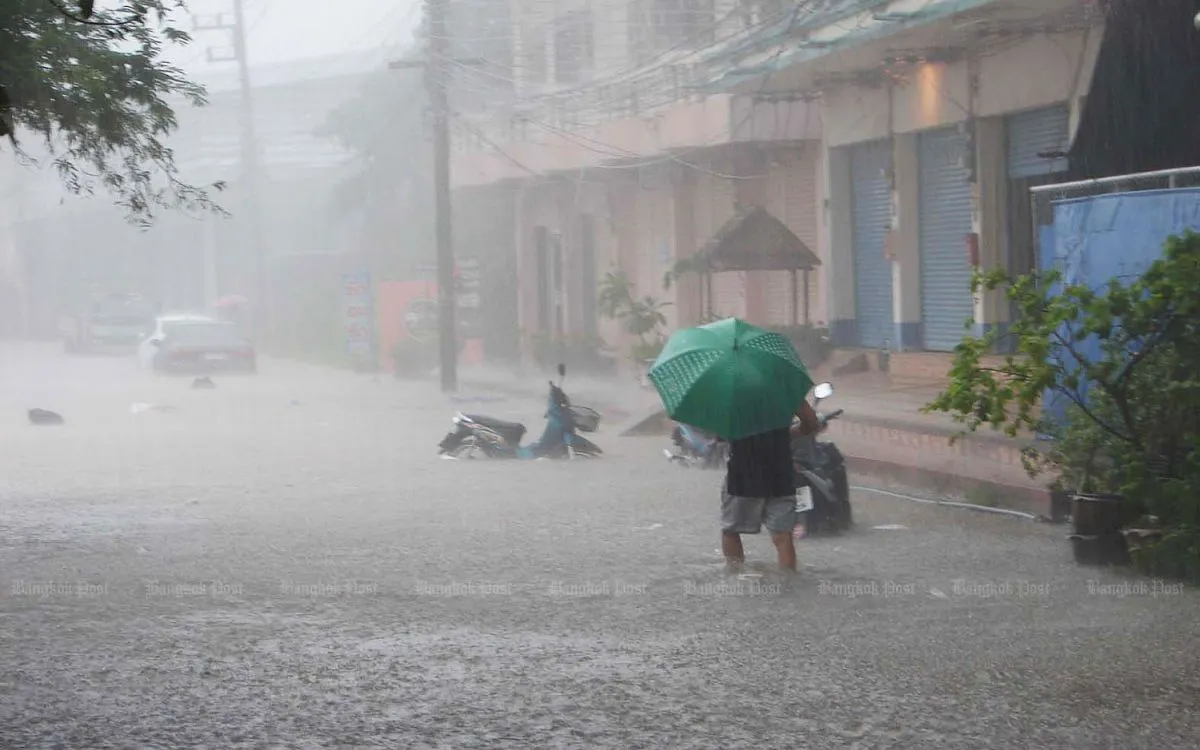 Dự báo, bão Ragasa sẽ gây mưa lớn tại Thái Lan trong tuần này (Ảnh minh họa: Bangkok Post) Dự báo, bão Ragasa sẽ gây mưa lớn tại Thái Lan trong tuần này (Ảnh minh họa: Bangkok Post)