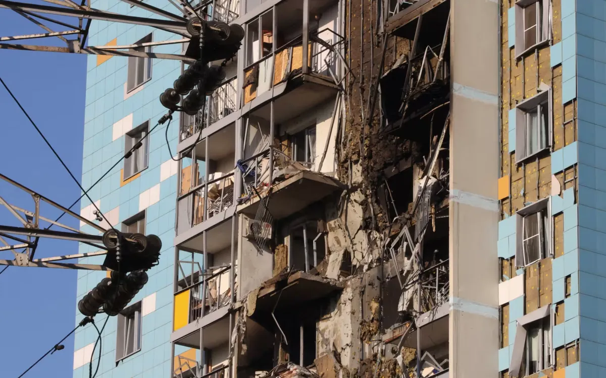 Một tòa nhà dân cư ở thủ đô Moscow, Nga bị hư hại do trúng UAV của Ukraine (Ảnh tư liệu: AFP/Getty Images) Một tòa nhà dân cư ở thủ đô Moscow, Nga bị hư hại do trúng UAV của Ukraine (Ảnh tư liệu: AFP/Getty Images)
