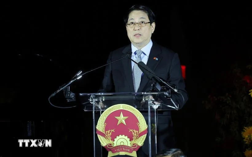 Chủ tịch nước Lương Cường phát biểu tại buổi lễ (Ảnh: TTXVN) Chủ tịch nước Lương Cường phát biểu tại buổi lễ (Ảnh: TTXVN)