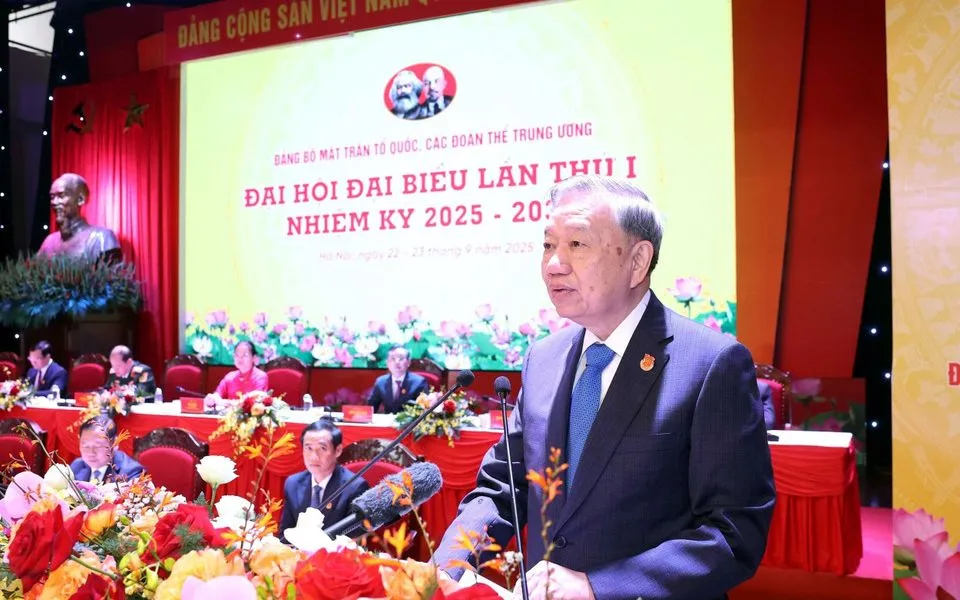 Tổng Bí thư Tô Lâm phát biểu. Tổng Bí thư Tô Lâm phát biểu.