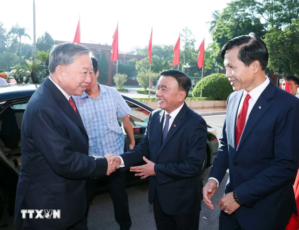 Tổng B&iacute; thư T&ocirc; L&acirc;m dự Đại hội đại biểu Đảng bộ c&aacute;c Cơ quan Đảng Trung ương lần thứ nhất - Ảnh 1.