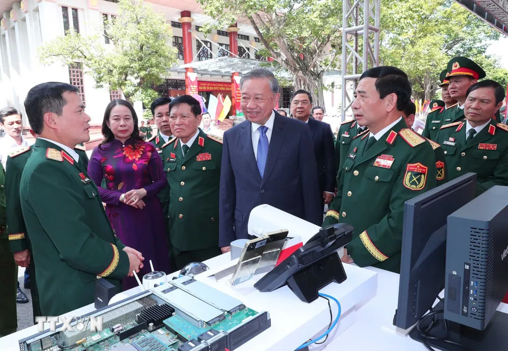 Tổng Bí thư Tô Lâm dự Đại hội Thi đua Quyết thắng toàn quân lần thứ XI giai đoạn 2020 - 2025- Ảnh 2. Tổng Bí thư Tô Lâm dự Đại hội Thi đua Quyết thắng toàn quân lần thứ XI giai đoạn 2020 - 2025- Ảnh 2.
