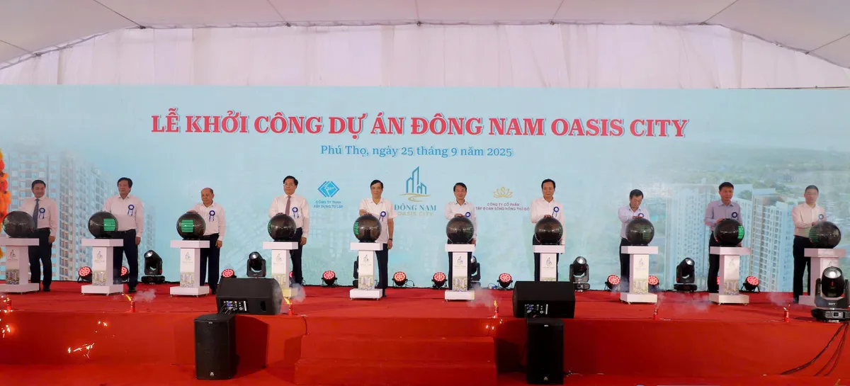 Phú Thọ khởi công nhiều công trình chào mừng Đại hội đại biểu Đảng bộ tỉnh lần thứ I - Ảnh 2.