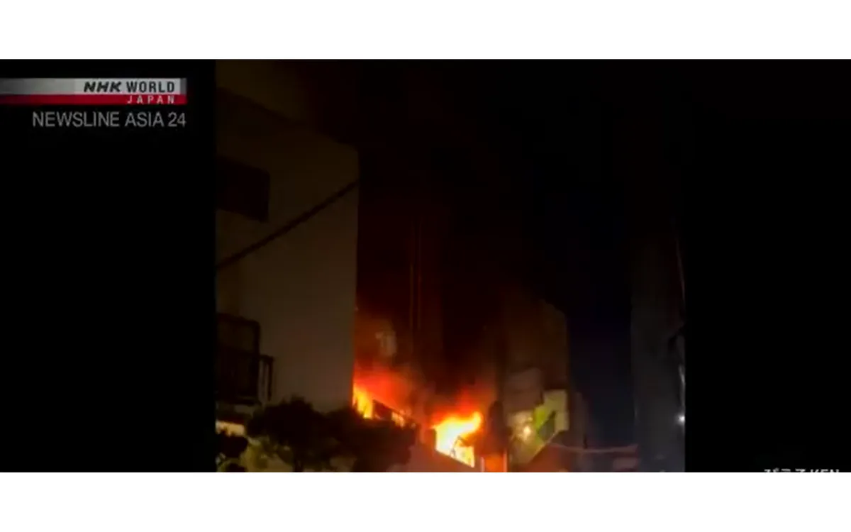 (Ảnh chụp màn hình - Nguồn: Video NHK) (Ảnh chụp màn hình - Nguồn: Video NHK)